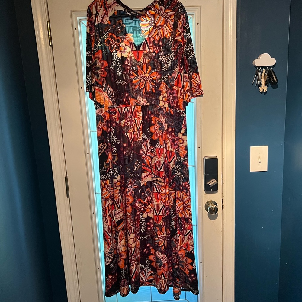Attitudes by Renee Vibrant Floral Maxi Dress